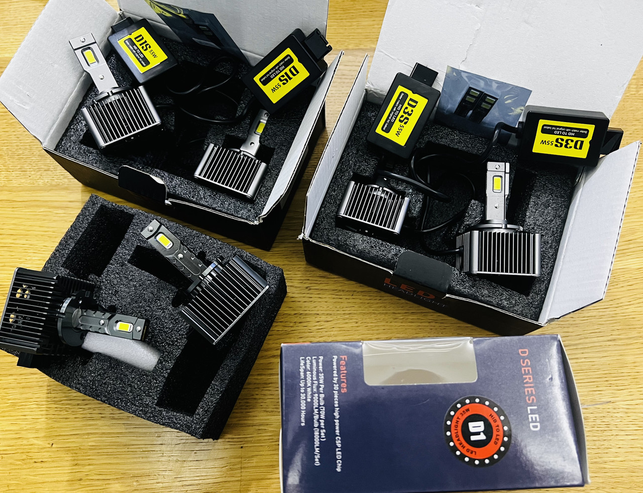 Led D1S Led D3S лампи 9000LM 6000K