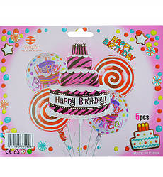 Повітряні кулі "HB торт", набір - 5 шт., якісний матеріал