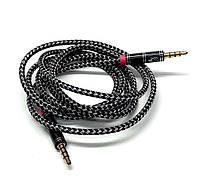 Аудио кабель 3,5mm/3,5mm AUX 4you Suris 1.5m черный