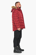 Чоловіча бордова куртка з манжетами модель 49868 52 (XL), фото 2