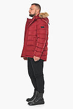 Чоловіча бордова куртка з манжетами модель 49868 52 (XL), фото 3