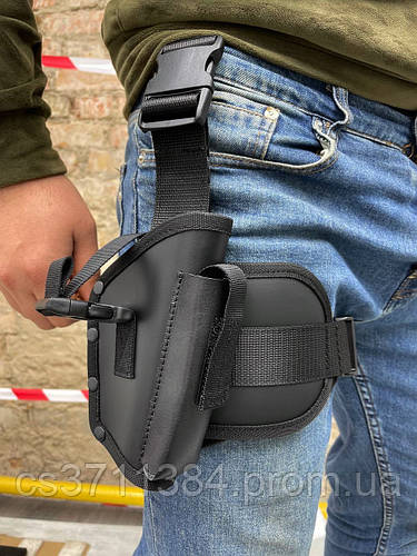Кобура тактична для пм на ногу/ Черная кобура/Кабура тактична ...