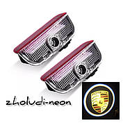 Логотип подсветка двери Lazer door logo light Porsche