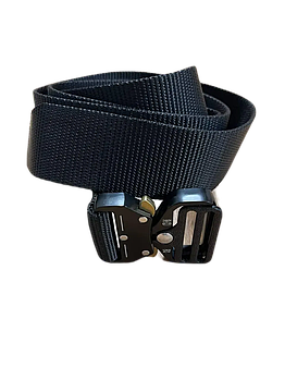 Ремінь кобра тактичний з армійського нейлону чорний Cobra Lock Belt