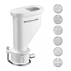 Насадка для кухонного комбайна KitchenAid 5KSMPEXTA White прес для пасти