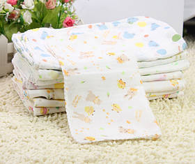 Дитяча муслінова носова хустинка 1 штука розмір 30*30 см