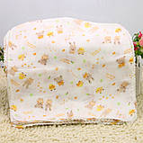 Дитяча муслінова носова хустинка 1 штука розмір 30*30 см, фото 7