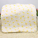 Дитяча муслінова носова хустинка 1 штука розмір 30*30 см, фото 9