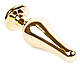 Анальний затор Boss Series - Jewellery Gold BUTT PLUG Red, BS6400064, фото 4