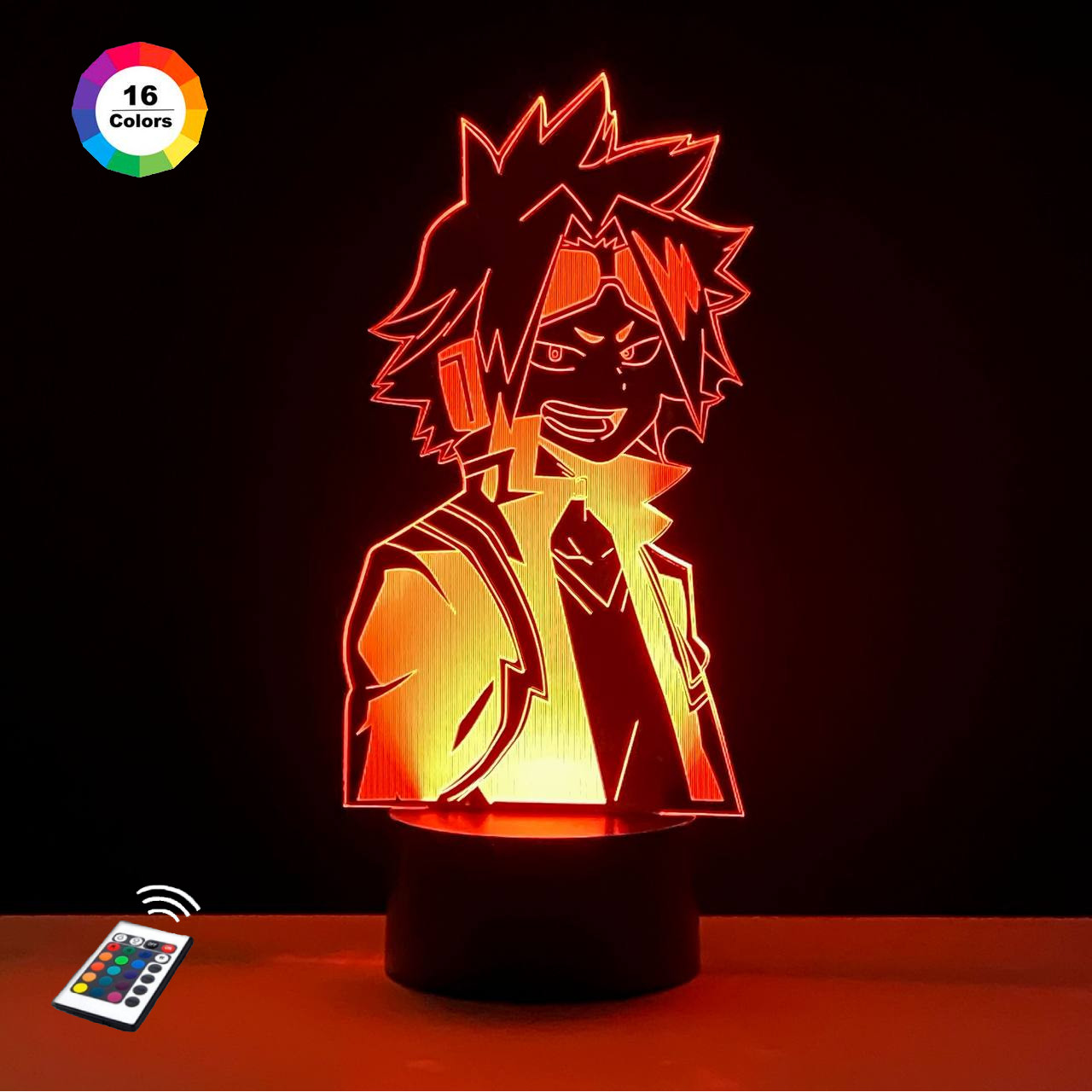 3D світильник нічник з пультом "Камінарі" 3DTOYSLAMP