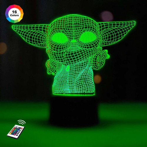 3D світильник нічник з пультом "Рапунцель" 3DTOYSLAMP