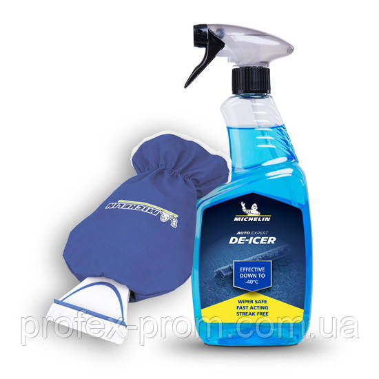 6484МСН MICHELIN Скребок з рукавичкою + W33177 Антилід Michelin De-Icer -40C 650 ml