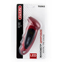 Манометр цифровий 7 атм "Carlife" TG562 з підсвіткою