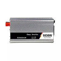 Преобразователь напряжения инвертор UKC AC/DC 12V-220V 1000W Power Inverter Silver D1P1-2023