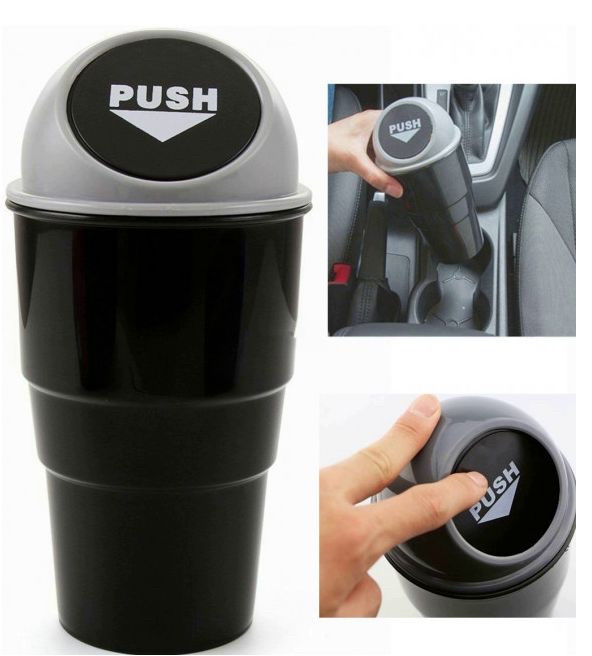 Автомобільний мінікомусорник сірий, фото 1