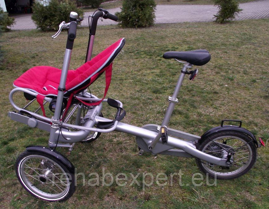 Рикша Алюмінієвий Триколісний велосипед для дітей з ДЦП., фото 1