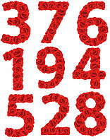 Цифри 25 вафельних картинок