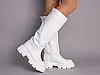 Жіночі демісезонні чоботи ShoesBand Білі натуральні шкіряні всередині байка 36 (23,5 см) (S59841-2е), фото 6