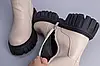 Жіночі демісезонні чоботи-труби ShoesBand Бежеві натуральні шкіряні всередині байка 36 (23 см) (S55891-2д), фото 10