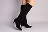Жіночі демісезонні чоботи-труби ShoesBand Чорні натуральні замшеві всередині байка 39 (25,5 см) (S85021-3д), фото 6