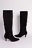 Жіночі демісезонні чоботи-труби ShoesBand Чорні натуральні замшеві всередині байка 39 (25,5 см) (S85021-3д), фото 7