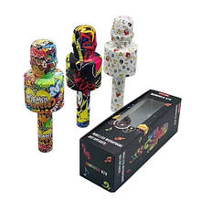 МІКРОФОН LY100 22 см акум, USB-вх, USB-нур, Bluetooth, TFслот, мікс різновидів, у кор-ку