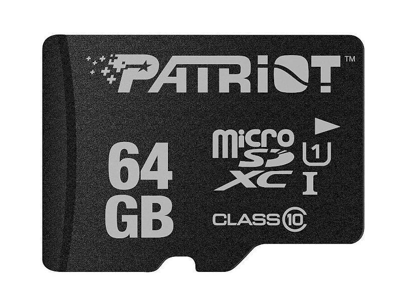 Карта пам'яті MicroSDHC 64GB UHS-I Class 10 Patriot LX (PSF64GMDC10)