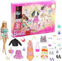 Адвент календарь Барби 2021 с одеждой, аксессуарами и куклой Barbie Advent Calendar (GXD64)