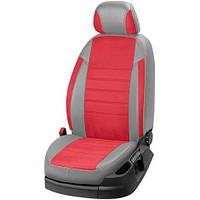 Чехлы на сиденья из экокожи и антары Mazda 6 GG 2002-2007 EMC-Elegant Серый + Красный + Красный, Красные