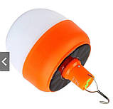 Акумуляторна кемпінгова лампа світильник Energy saving lamp Lf-1525 із сонячною панеллю, фото 2