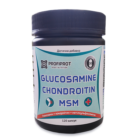 Glucosamine Хондроїтин МСМ PROFIPROT 850 мг 120 капс, фото 1