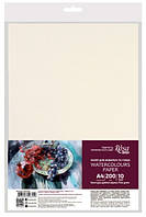 Бумага для акварели А4 200г/м2 Rosa Studio 10 листов Мелкое зерно 16921007