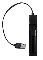 USB зарядное устройство 1 слот, для аккумуляторов 18650, 26650, 14500 и прочих
