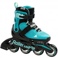 Ролики для дівчинки Rollerblade Microblade Aqua Black