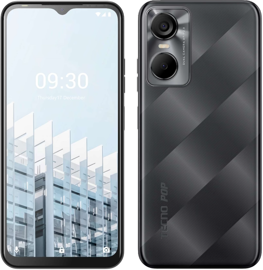 TECNO POP 6 Pro (BE8) 2/32GB Polar Black Гарантия 1 Год, фото 1