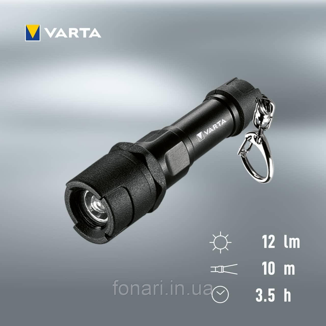 Фонарь Varta 16701 Indestructible, 1xAAA (ліхтар-брелок, наключний)