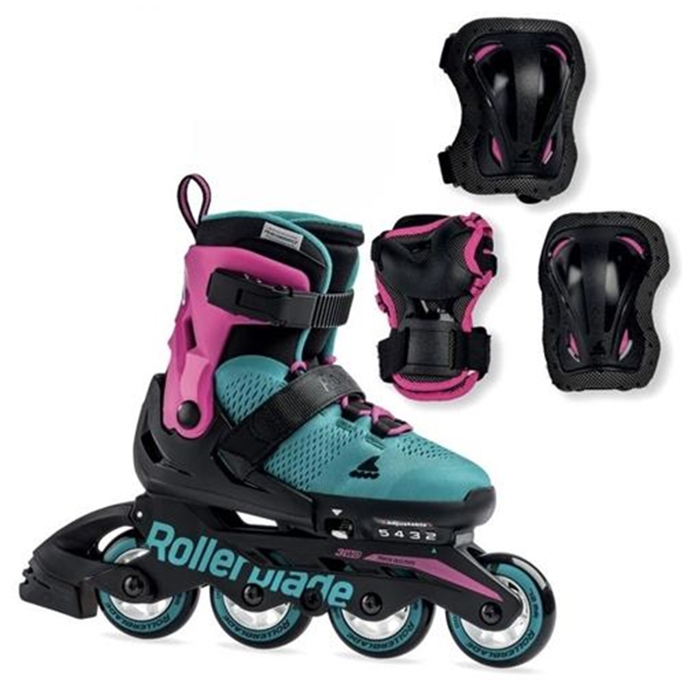 Розсувні ролики із захистом Rollerblade Microblade Combo G Emerald Green