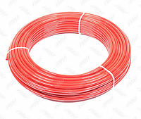 Трубопровод пластиковый красный (пневмо) 10x1мм (50m) (RIDER)