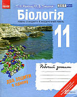 Котик Т.С. Біологія. 11 клас. Робочий зошит+ лаб і практ роботи 2011(рівень стандарту,академічний рівень)