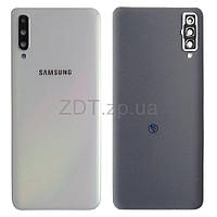 Задняя крышка Samsung A70 2019 A705F, белая ORIGINAL со стеклом камеры