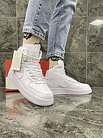 Кроссовки мужские Nike Air Force High White белые 43-27.5 см