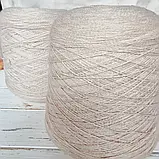 Пряжа Меринос 100% Botto Poala.Sofio Світло-бежевий, фото 3