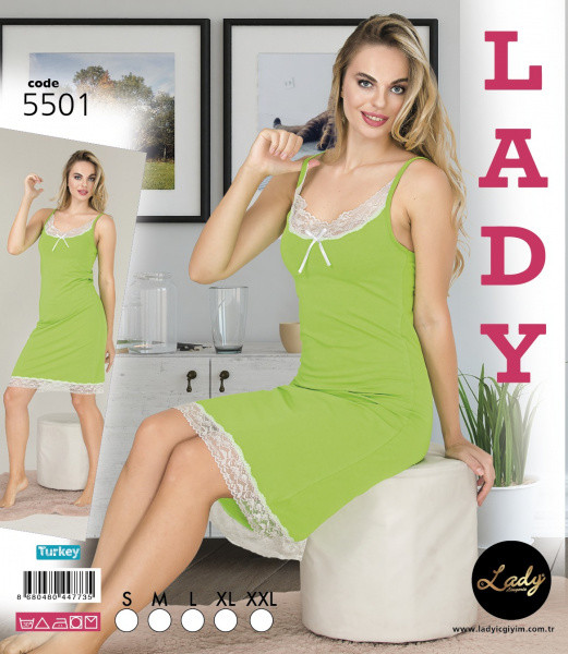 Нічна сорочка жіноча 5501 бавовна Lady Lingerie