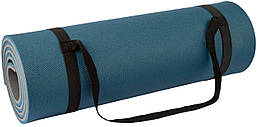 Двошаровий каремат, туристичний килимок Rocktrail 180x55х1,2 см синій