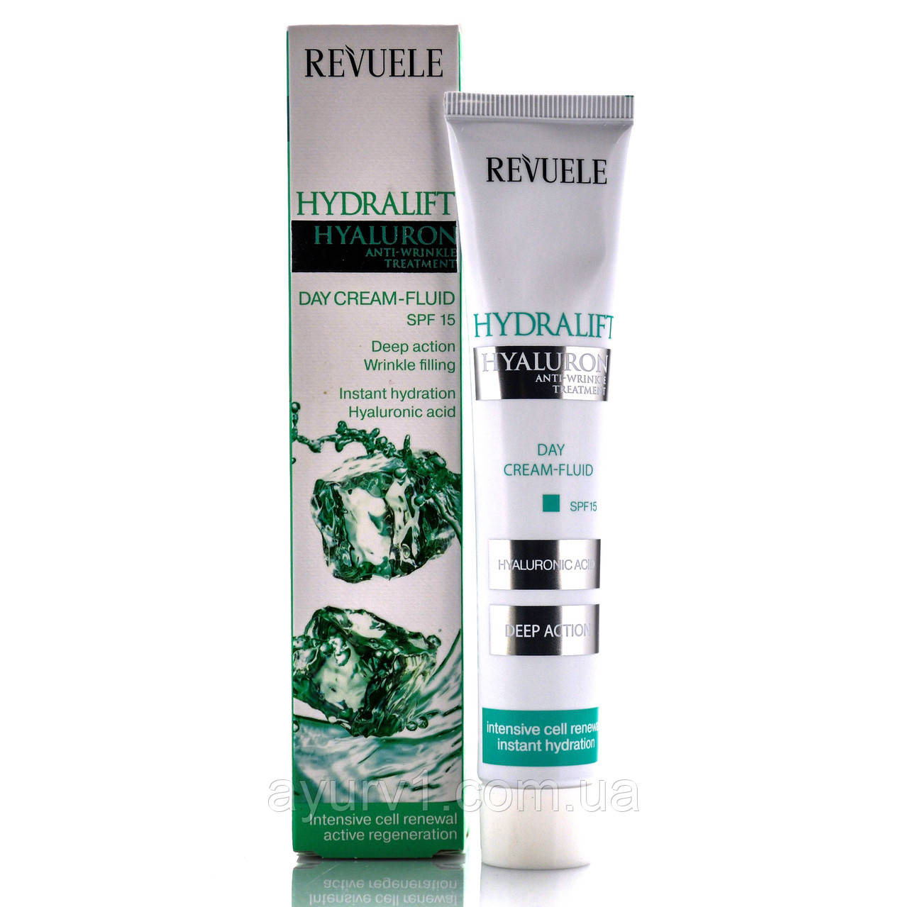 Денний крем флюїд, зволожуюча база, Fluid Cream Hyaluron, Revuele, 50 ml