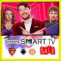 Телевізор Samsung 24 дюйми FullHD Smart TV T2 Android 11 WiFi Телевізор Самсунг 24 дюйми Смарт ТВ Т2 Вай Фай