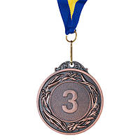 Медаль нагородна зі стрічкою, d = 60 мм, бронза (все медалі золото, срібло, бронза).