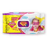 Салфетки влажные Super Baby SuperPack 120 шт Sensitive