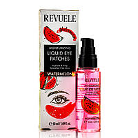 Увлажняющие жидкие патчи с кавуном, Liquid EYE Patches, Watermelon, Revuele, 50 ml