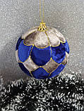 Ялинкова іграшка "Оксамитова куля", ручна робота, фото 2